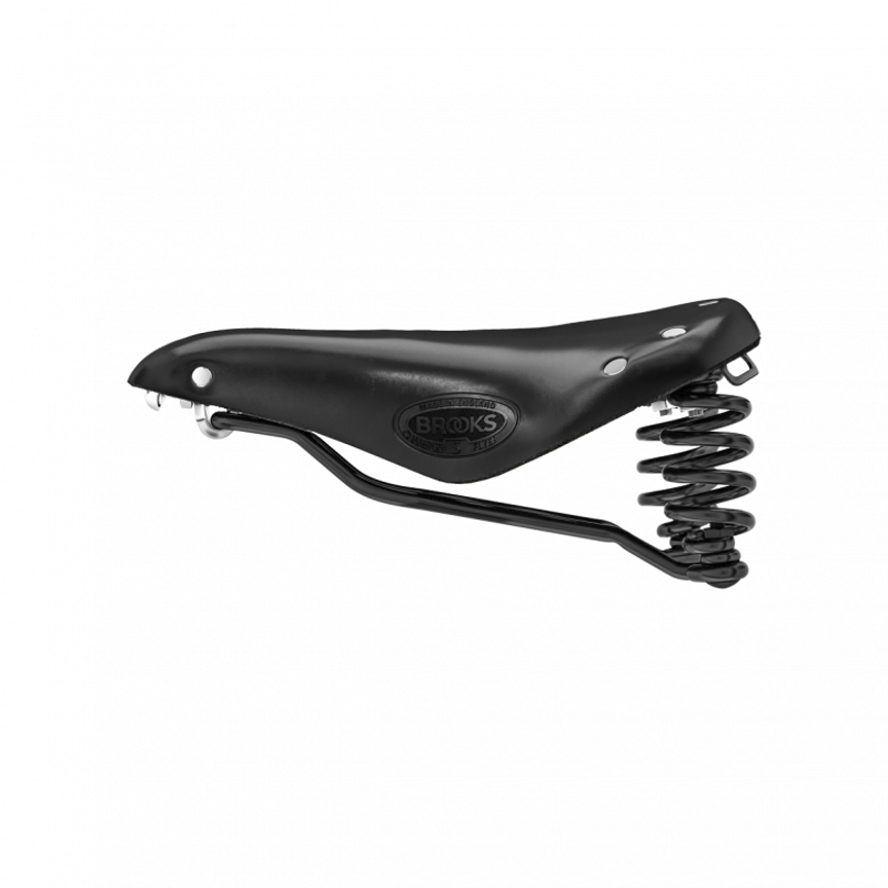 Brooks Flyer Short Steel Rail 176mm Saddle in Black-5