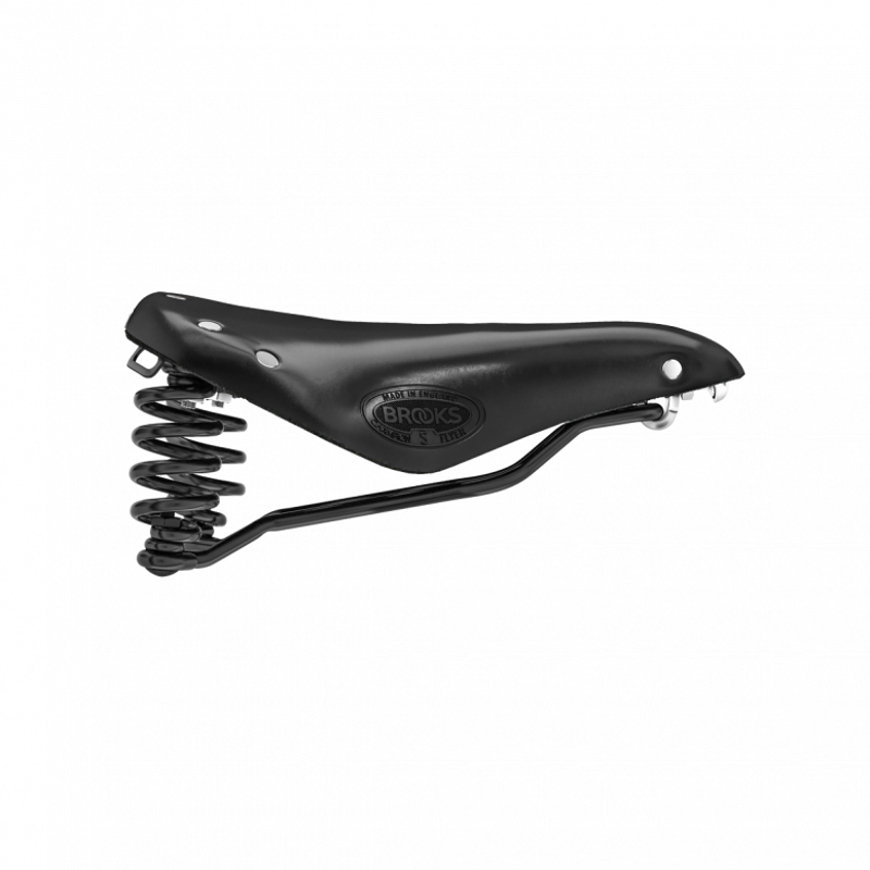 Brooks Flyer Short Steel Rail 176mm Saddle in Black-6
