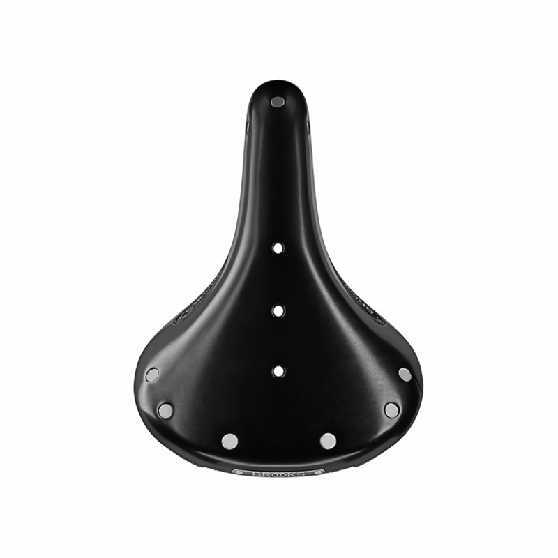 Brooks Flyer Short Steel Rail 176mm Saddle in Black-3