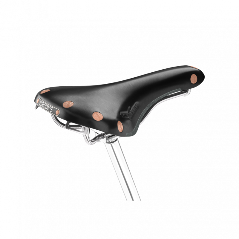 Swift Chrome Chromed Steel Rail 150 mm Saddle in Black-1