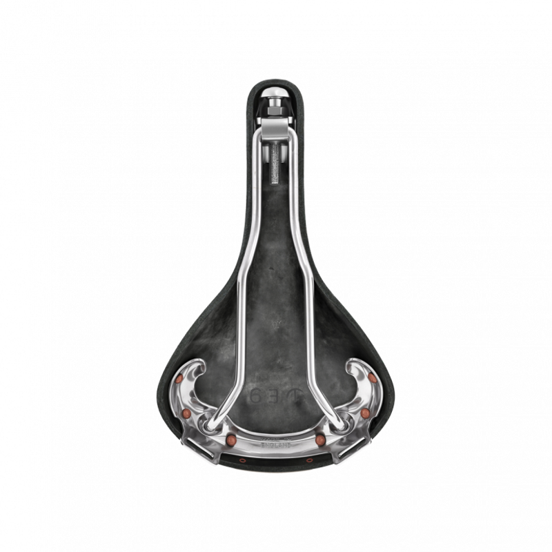 Swift Chrome Chromed Steel Rail 150 mm Saddle in Black-3