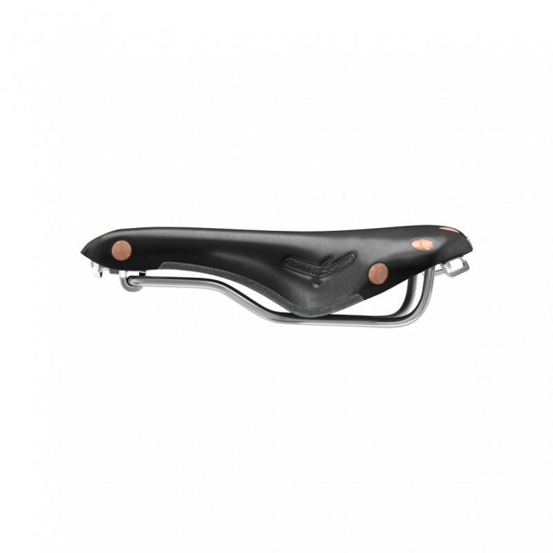 Swift Chrome Chromed Steel Rail 150 mm Saddle in Black-5
