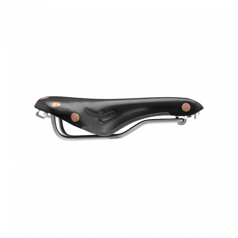 Swift Chrome Chromed Steel Rail 150 mm Saddle in Black-6