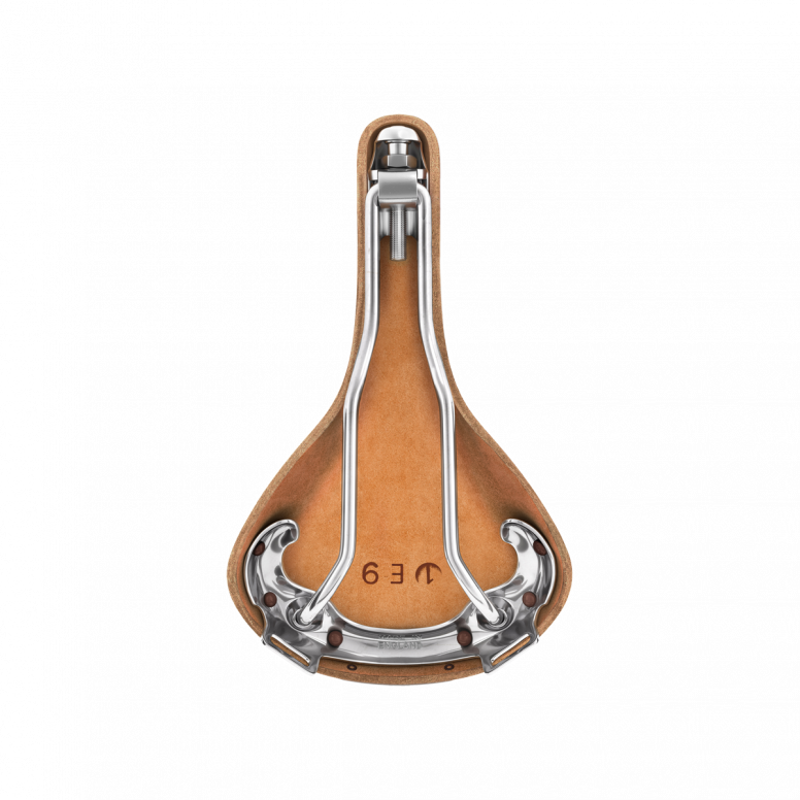 Swift Chrome Chromed Steel Rail 150 mm Saddle in Honey-3