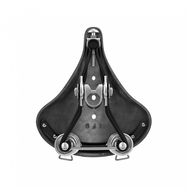 Brooks B66 Short Saddle in Black-3