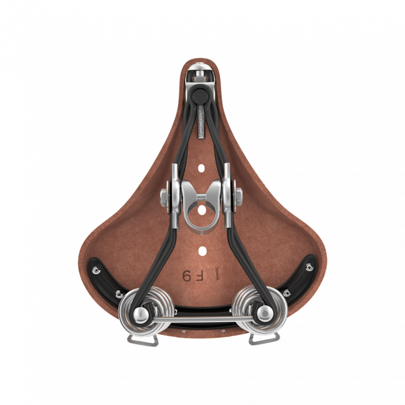 Brooks B66 Short Saddle in Brown-3