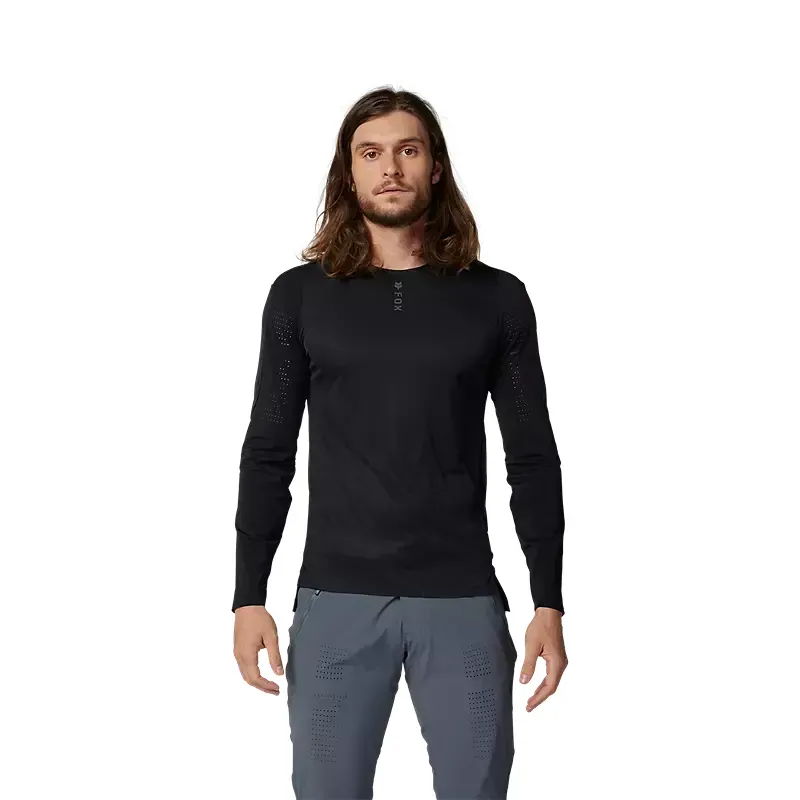 Fox Racing Flexair Pro Long Sleeve Jersey in Black-2