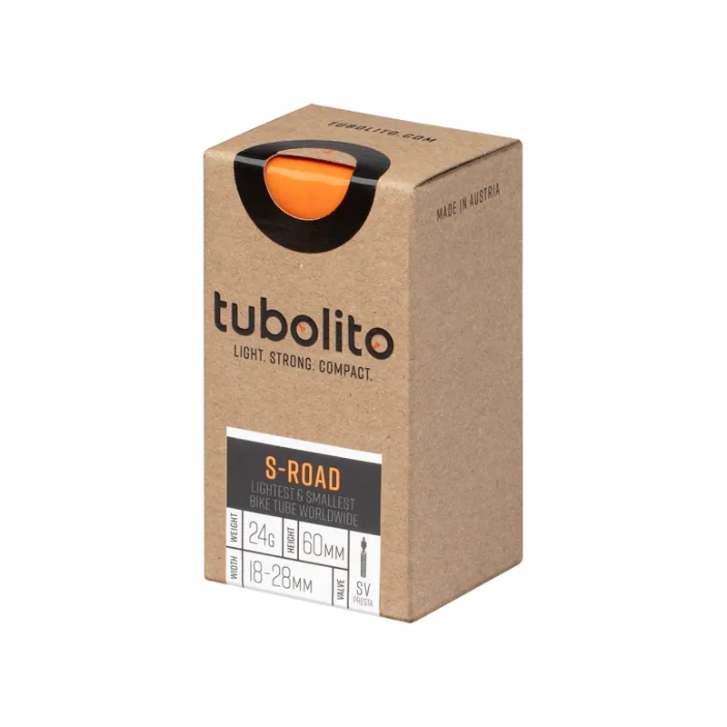 Tubolito S-Tubo Road 700x18-32mm 60mm Valve Inner Tube in Black