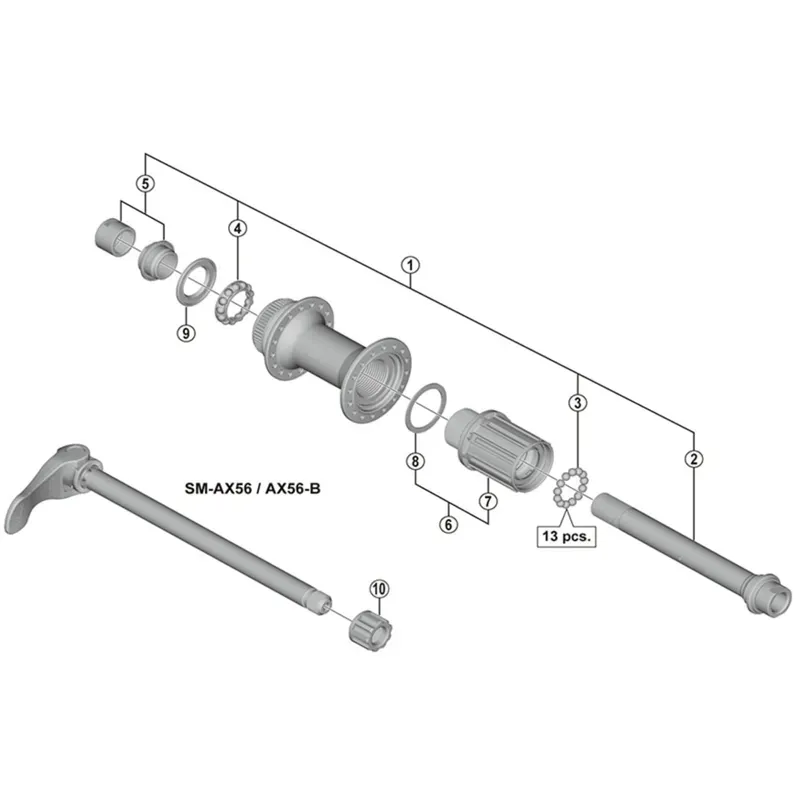 Shimano FH-M678 Complete Freewheel Body 10 Speed-1