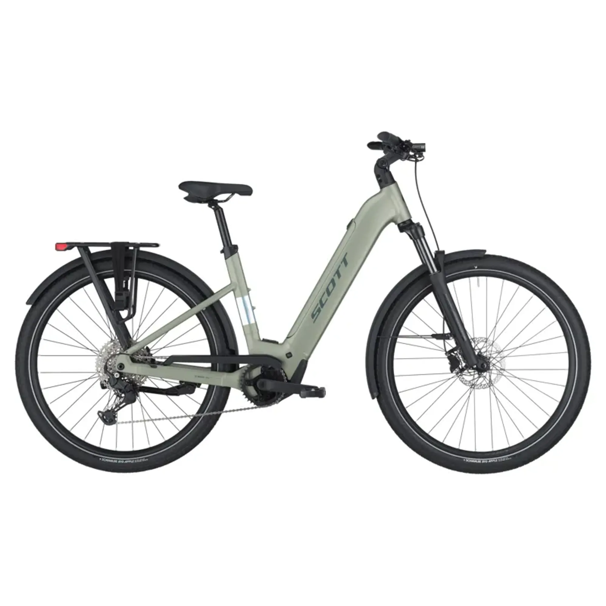 Scott Sub 30 Wave City Electric Hybrid Bike 2025 In Aztec Green