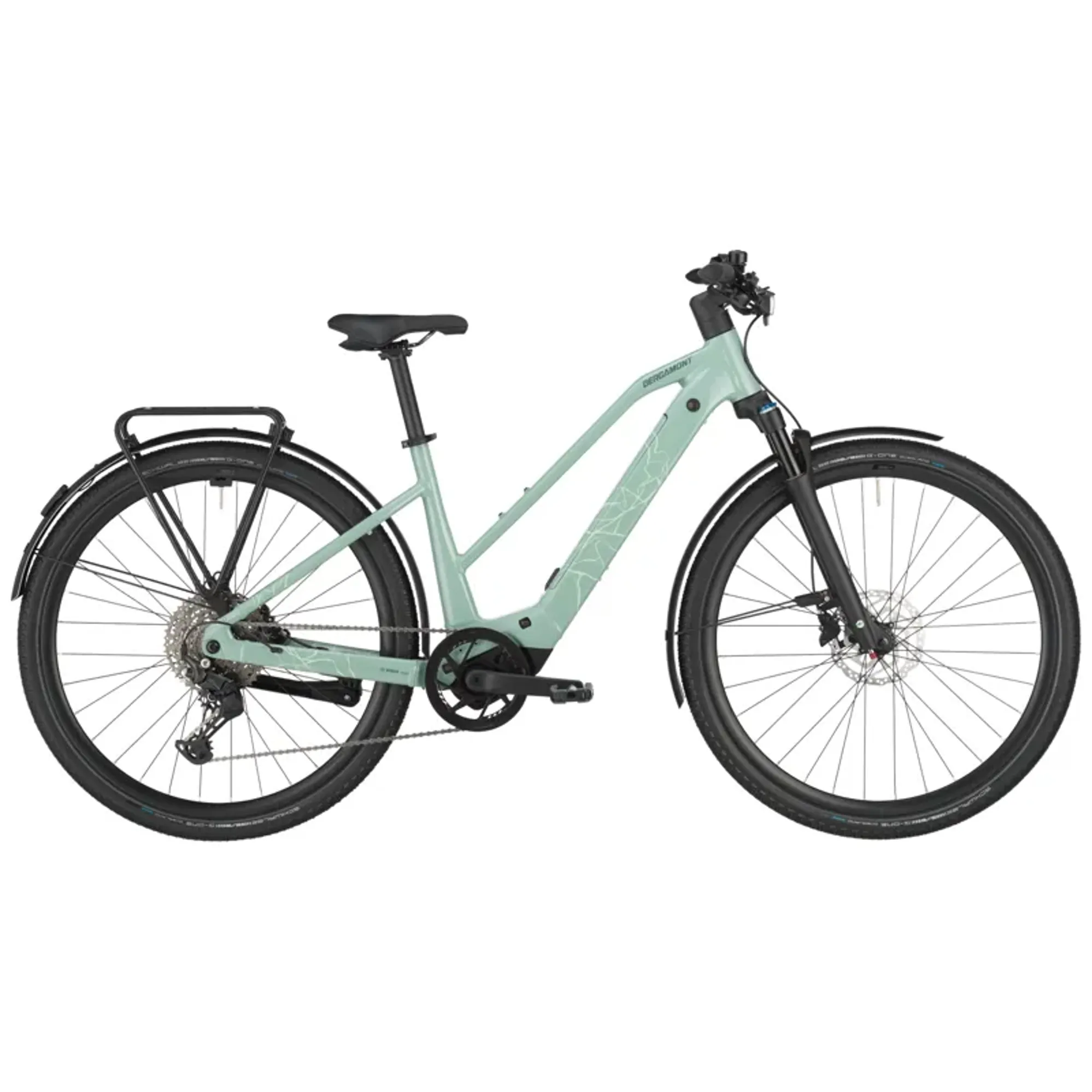 Bergamont Helix 20 Slope Electric Hybrid Bike 2025 in Sage Green