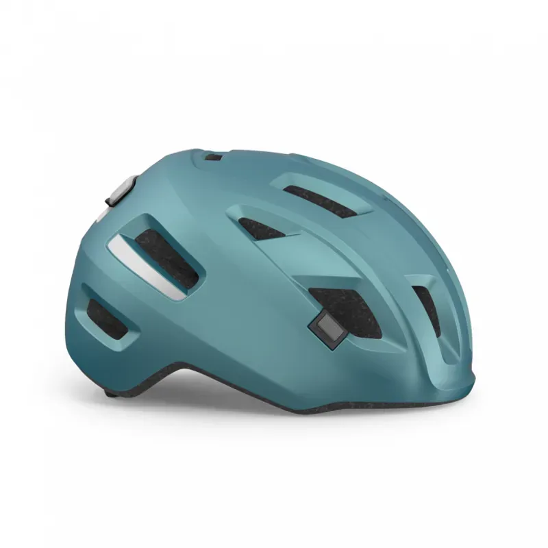 MET E-Mob Urban Helmet in Teal/Black-1