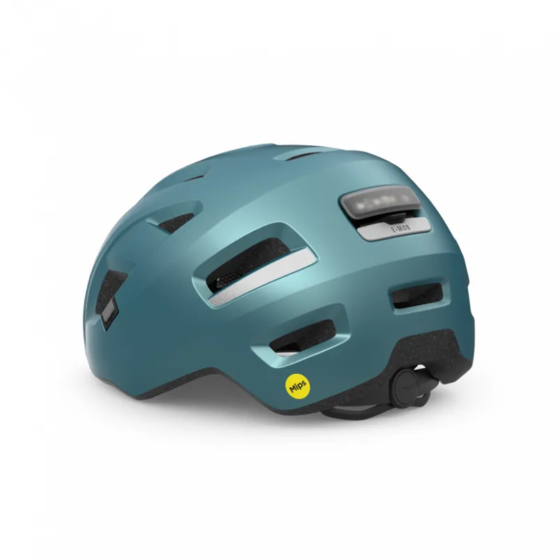 MET E-Mob MIPS Helmet in Teal/Black-2