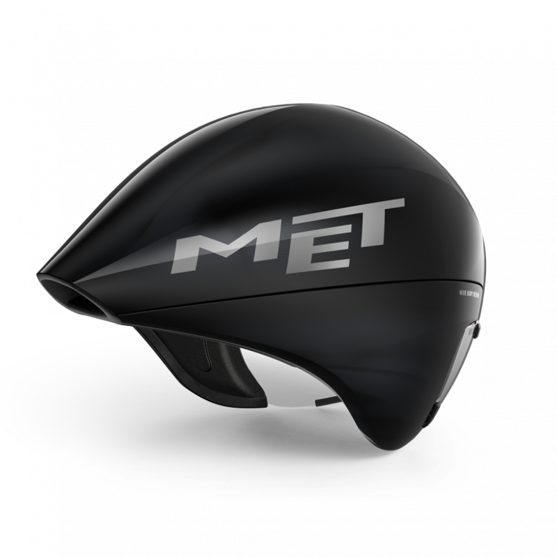 MET Drone Wide Body Helmet in Black-2