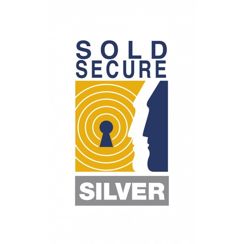 OnGuard Bulldog DLock 230mm Sold Secure Silver in Black and Yellow-3