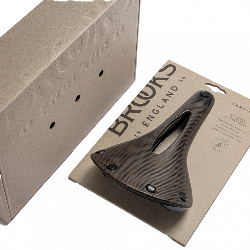 Brooks C17 Cambium Carved All-Weather Steel 162mm Saddle in Brown-4