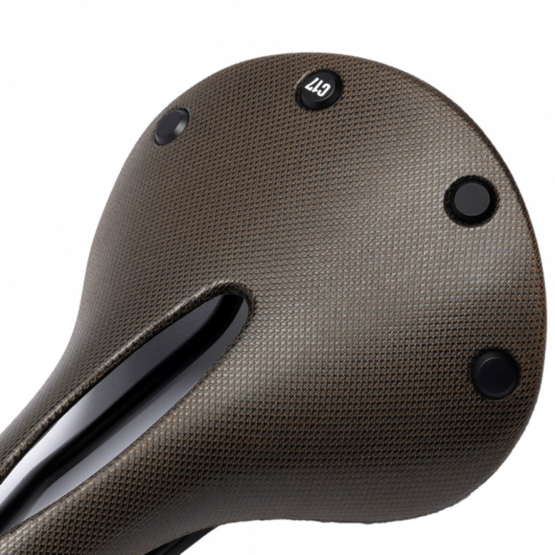 Brooks C17 Cambium Carved All-Weather Steel 162mm Saddle in Brown-5