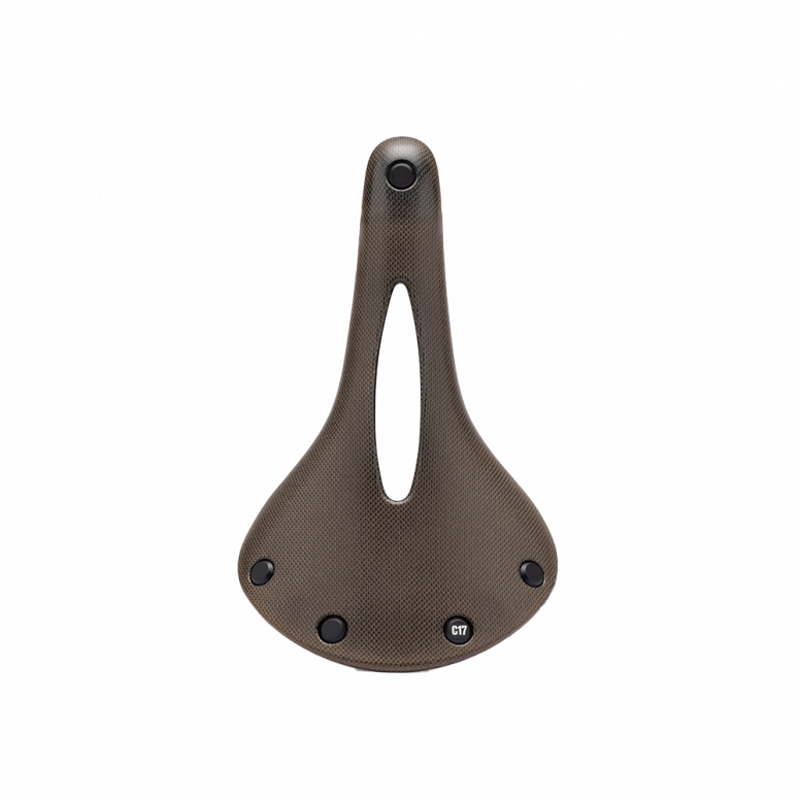 Brooks C17 Cambium Carved All-Weather Steel 162mm Saddle in Brown-2