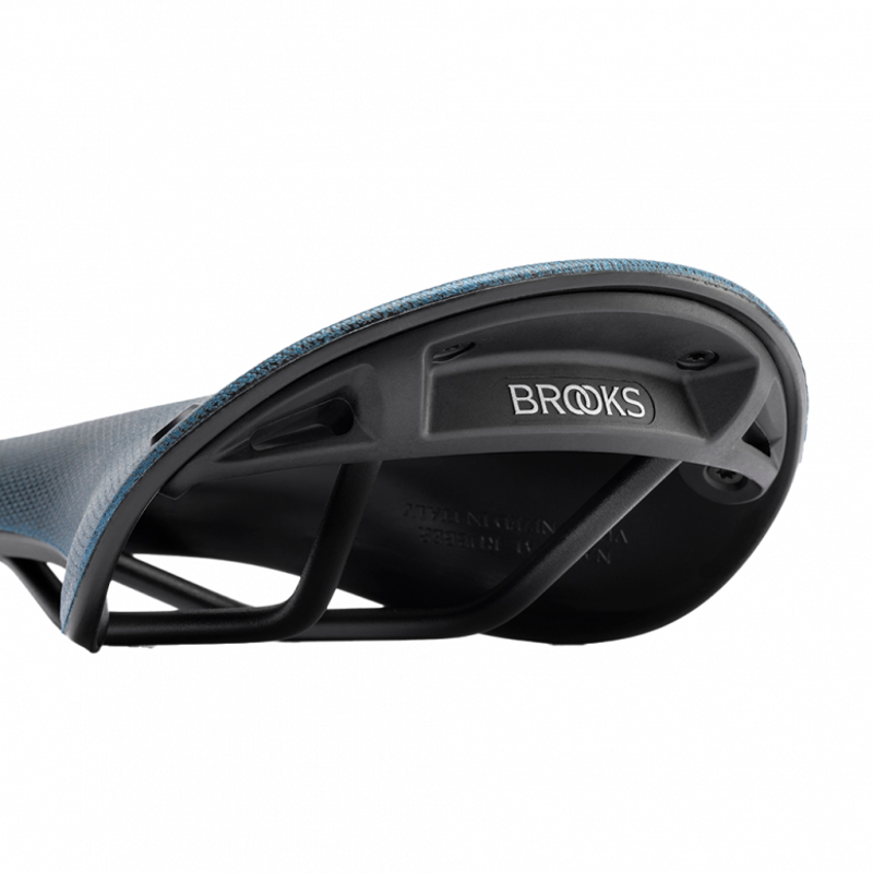 Brooks C17 Cambium Carved All-Weather Steel 162mm Saddle in Octane Blue-6