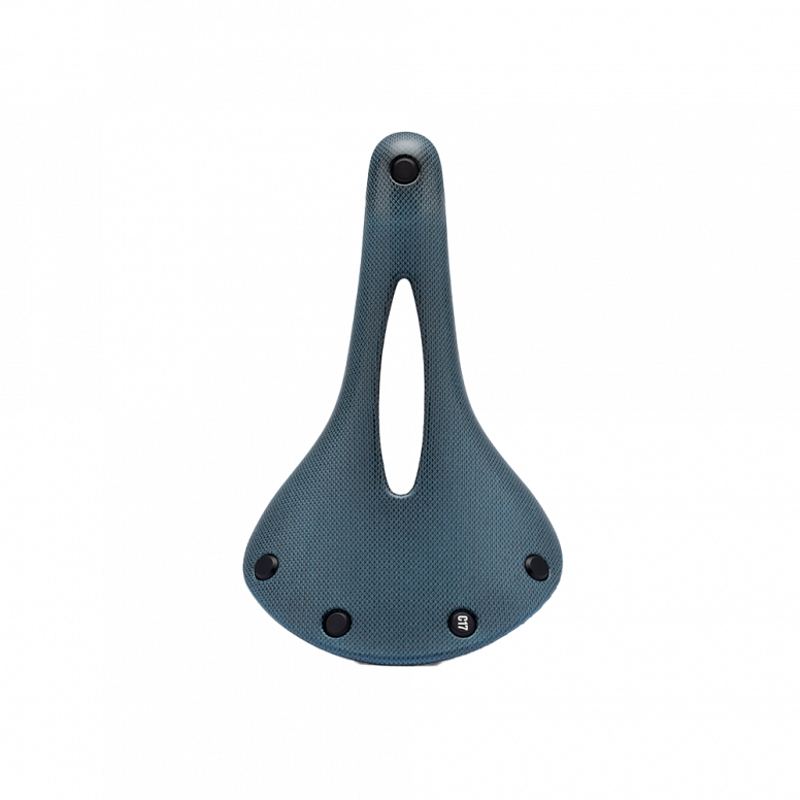Brooks C17 Cambium Carved All-Weather Steel 162mm Saddle in Octane Blue-2