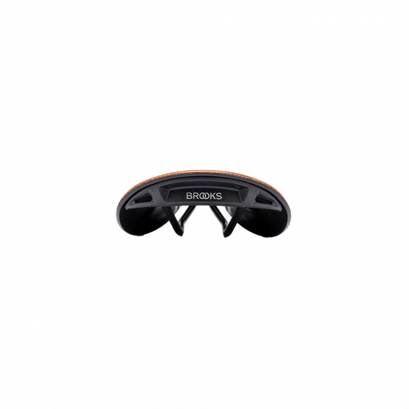 Brooks C17 Cambium Carved All-Weather Steel 162mm Saddle in Orange-1