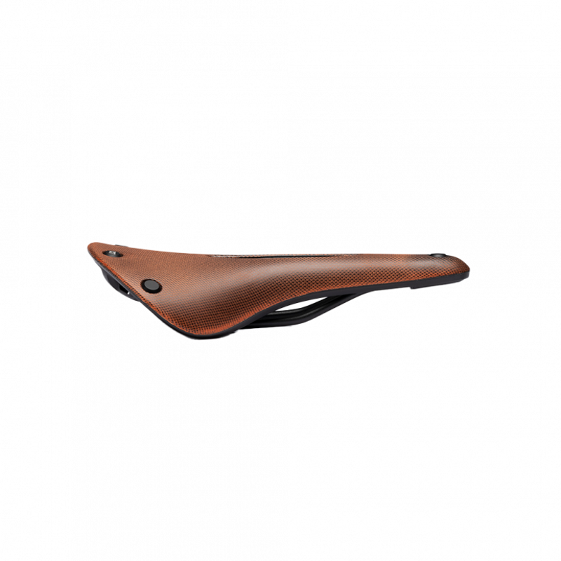 Brooks C17 Cambium Carved All-Weather Steel 162mm Saddle in Orange-7