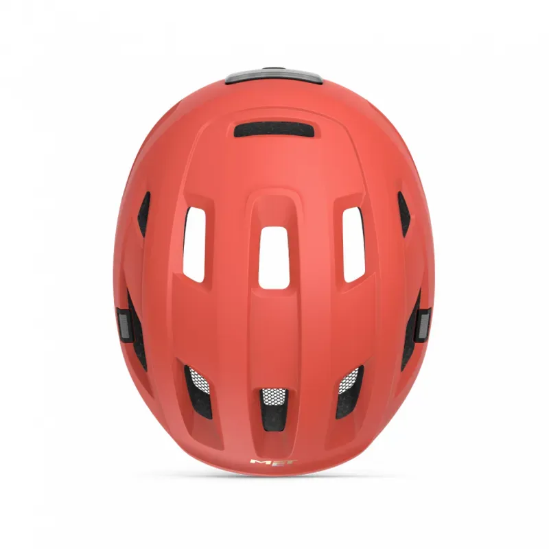 MET E-Mob MIPS Urban Helmet in Coral/Black-3