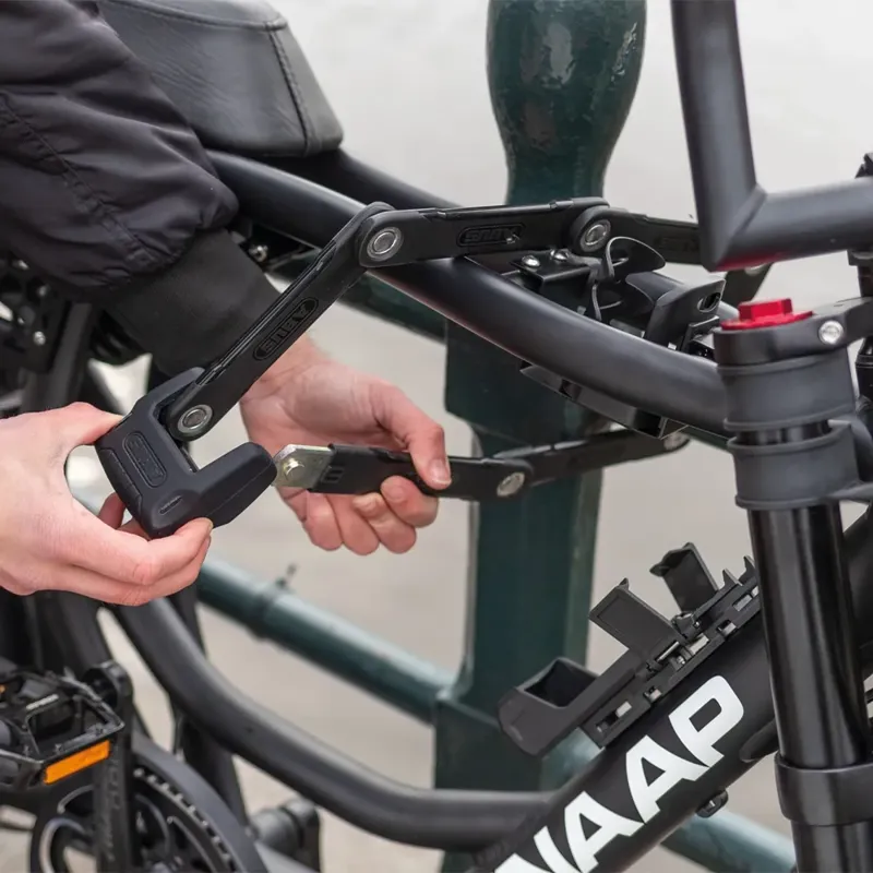 Abus Bordo Granit 6500K Folding Lock with SH Bracket in Black-1