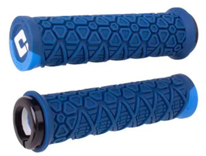 Odi Vanquish MTB Lock-On Grips 135mm in Blue/Blue