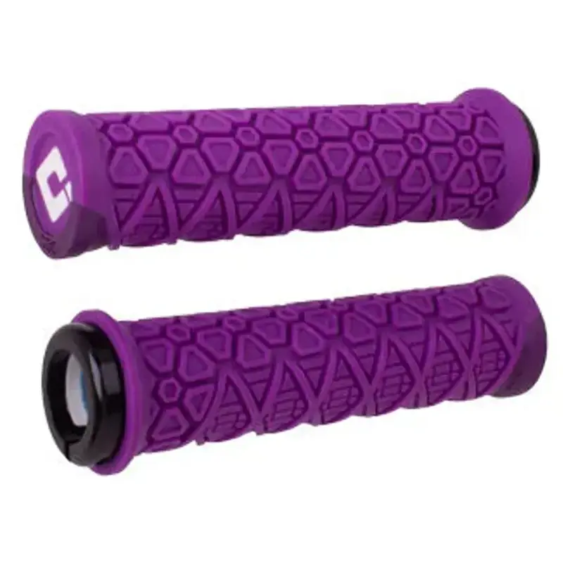 Balfes Bikes Odi Vanquish MTB Lock-On Grips 135mm in Purple/Metallic | Free postage over £30, £10 off first order, price match & 0% finance.