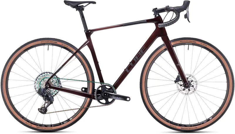 Cube Nuroad c:62 SLT Gravel Bike 2024 in Liquidred/Red 