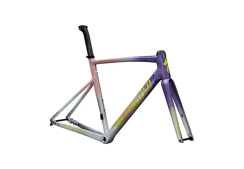 Specialized Allez Sprint Road Frameset 2025 in Satin Dusty Pink Multicolour Radial Fade/Ion Metallic-1