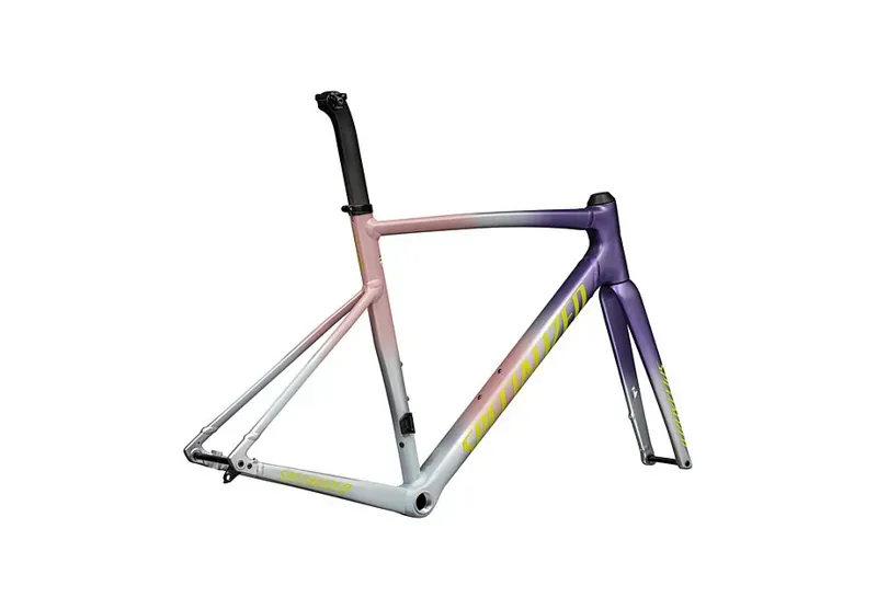 Specialized Allez Sprint Road Frameset 2025 in Satin Dusty Pink Multicolour Radial Fade/Ion Metallic-2