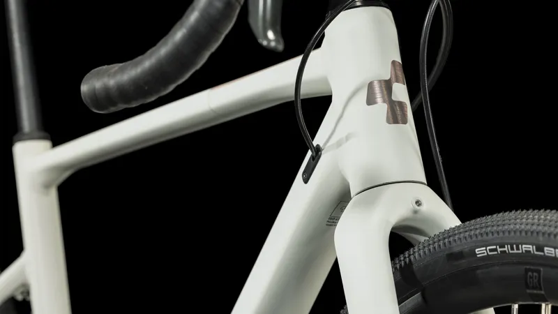 Cube Nuroad Women's Gravel Bike 2024 in Lightgrey/Rose-4