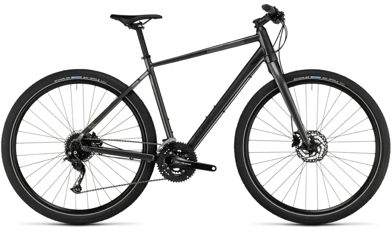 Cube Hyde One City Bike 2024 in Graphite/Black