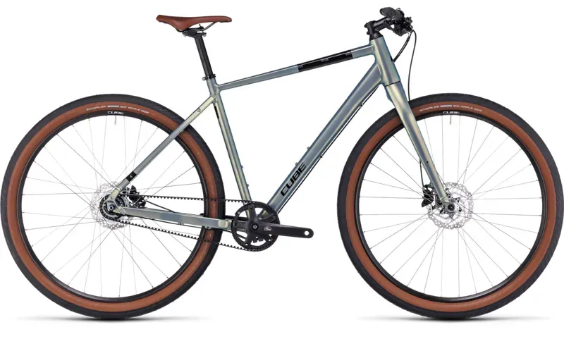 Cube Hyde Pro Hybrid Bike 2024 in Metalgreen/Black