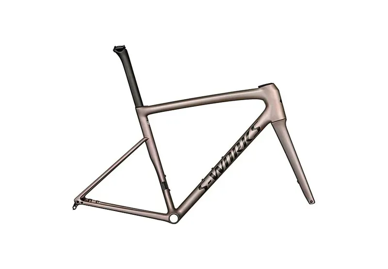 Specialized S-Works Tarmac SL8 Road Frameset 2025 in Viavi Red Gold Over Silver Obsidian-1