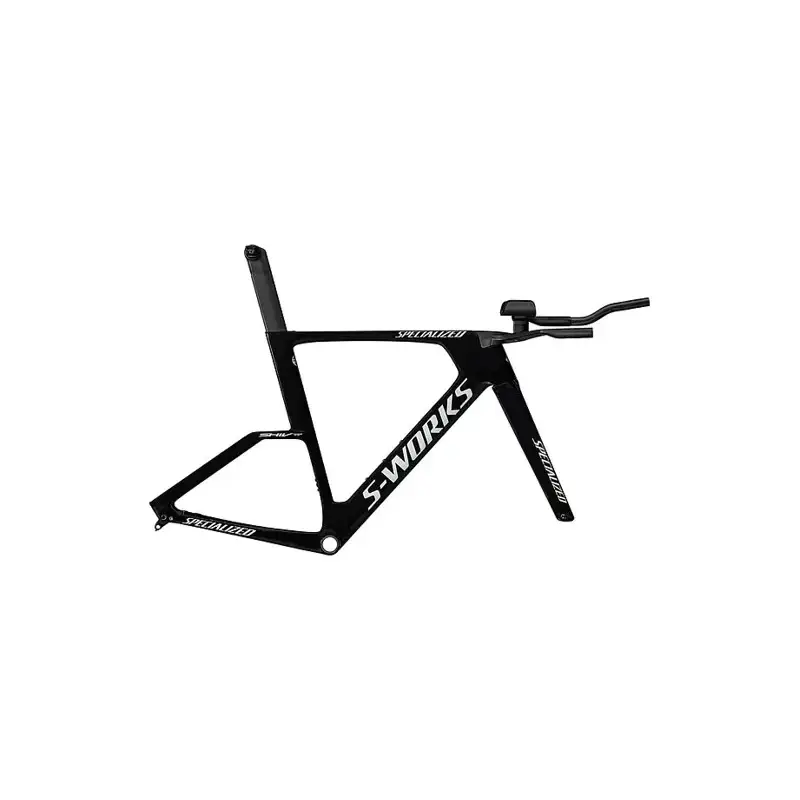 Balfes Bikes Specialized S-Works Shiv TT Module Bike Frame 2026 in Black/White/Silver | Free postage over £30, £10 off first order, price match & 0% finance.