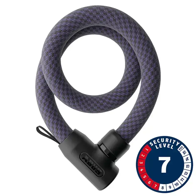 Balfes Bikes Abus 4004K/110 Yarnit Key Chain Lock in Midnight Purple | Free postage over £30, £10 off first order, price match & 0% finance.