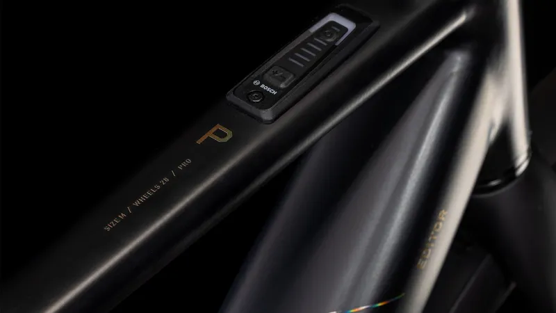 Cube Editor Hybrid Pro FE 400X Electric Hybrid Bike 2024 in Black/Spectral-2