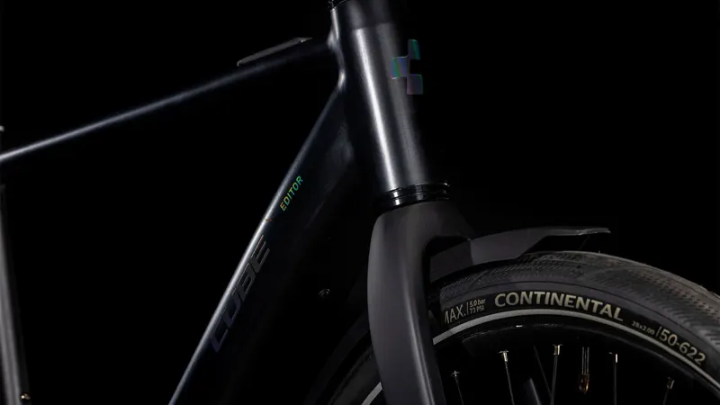 Cube Editor Hybrid Pro FE 400X Electric Hybrid Bike 2024 in Black/Spectral-3