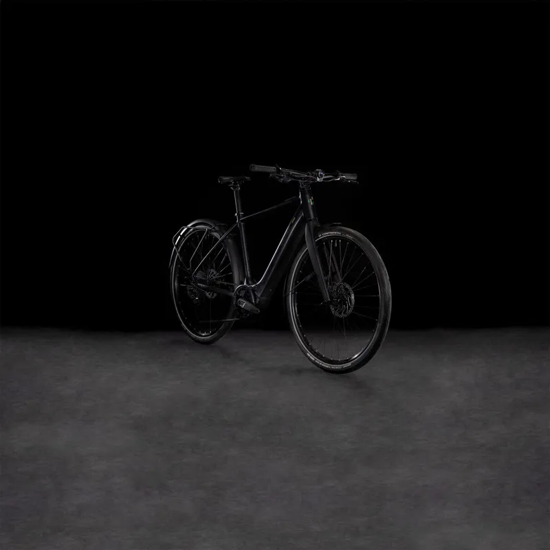 Cube Editor Hybrid Pro FE 400X Electric Hybrid Bike 2024 in Black/Spectral-1