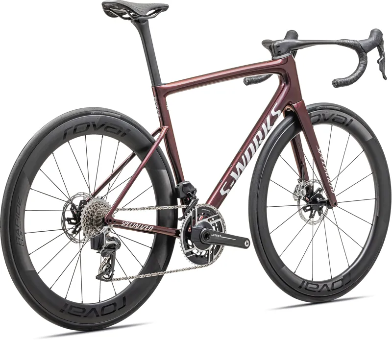 Specialized S-Works Tarmac SL8 RED AXS Carbon Road Bike 2025 in Gloss Solidity Red to Black Pearl-4