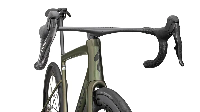 Specialized S-Works Tarmac SL8 RED AXS Carbon Road Bike 2025 in Gloss Cypress Metallic/Magenta to Gold Pe-2