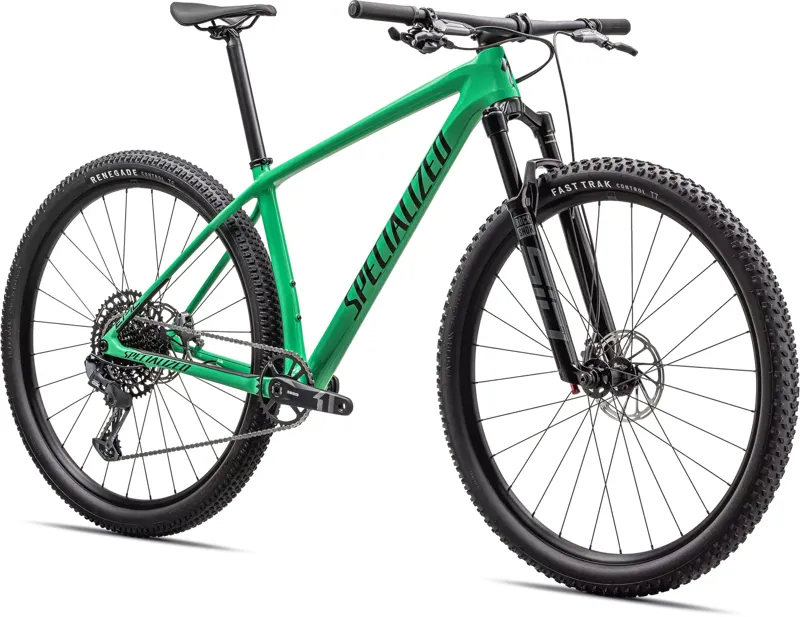 Specialized Epic Hardtail Comp Mountain Bike 2024 in Electric Green/Forest Green-1