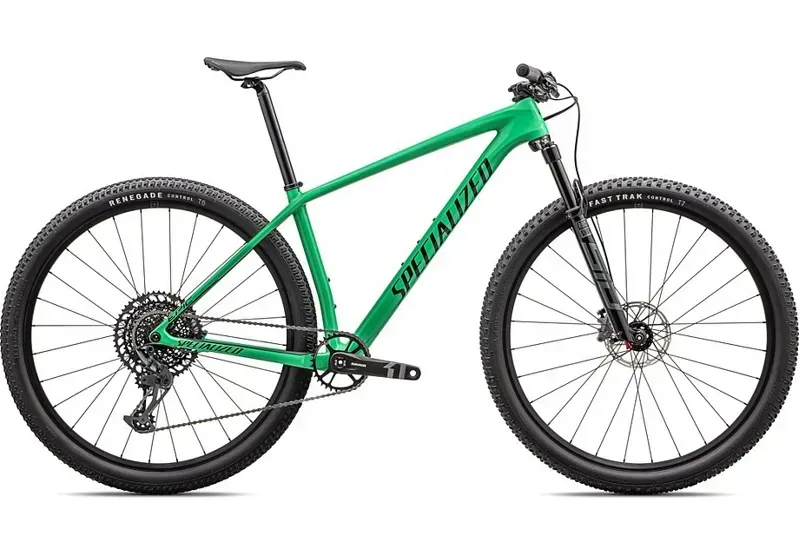 Specialized Epic Hardtail Comp Mountain Bike 2024 in Electric Green/Forest Green