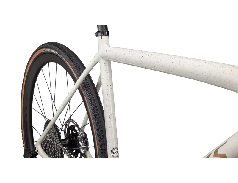 Specialized S-Works Crux eTap Gravel Bike 2025 in Birch/Red/Gold/Pearl Speckle-6