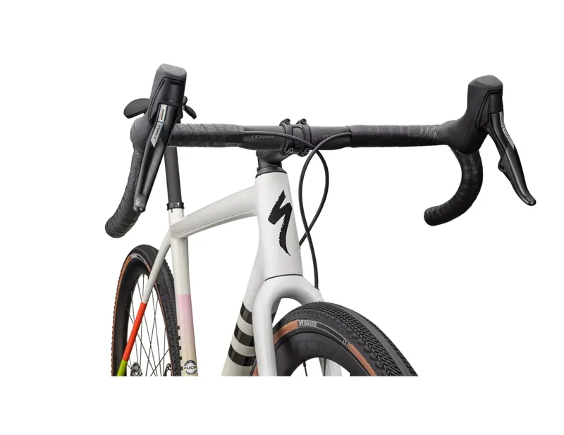 Specialized Crux Pro Gravel Bike 2024 in Dune White/Birch/Cactus Bloom Speckle-4