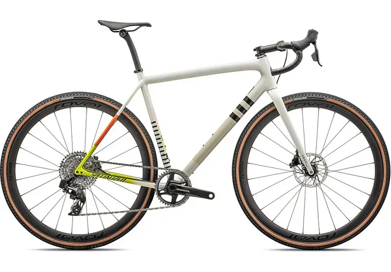 Specialized Crux Pro Gravel Bike 2024 in Dune White/Birch/Cactus Bloom Speckle
