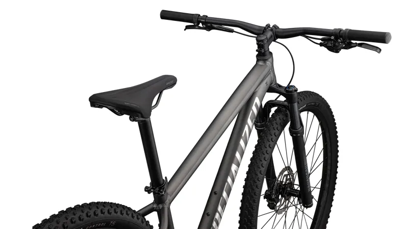 Specialized Rockhopper Expert Hardtail Mountain Bike 2025 in Satin Smoke/Gloss Chrome-3